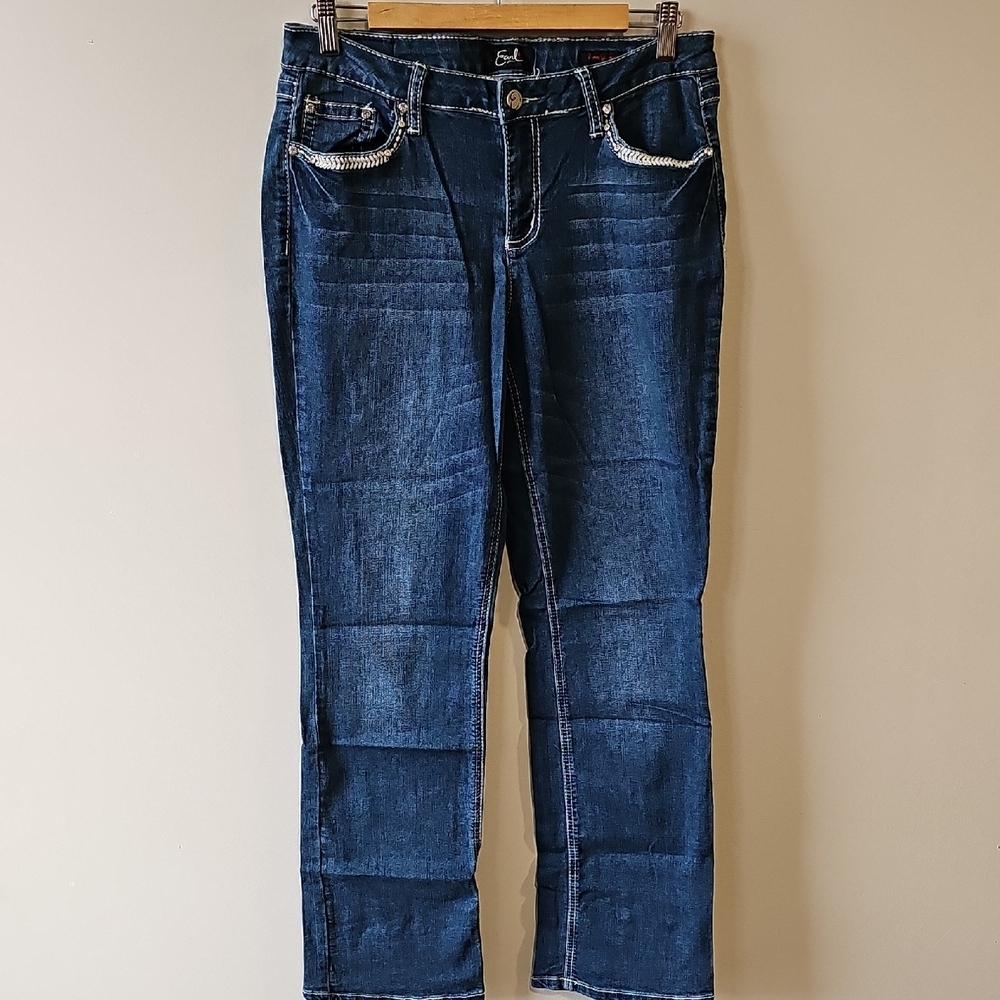 Earl 32x32 Women's Dark Blue Size 12 Boot Cut Jeans